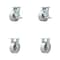 Service Caster 5 Inch Semi Steel Caster Set with Roller Bearings 2 Brake 2 Rigid SCC-30CS520-SSR-TLB-2-R520-2 - alternate 1